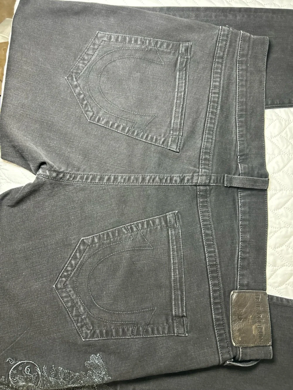 True Religion Rocco Relaxed Skinny Jeans - Size 40